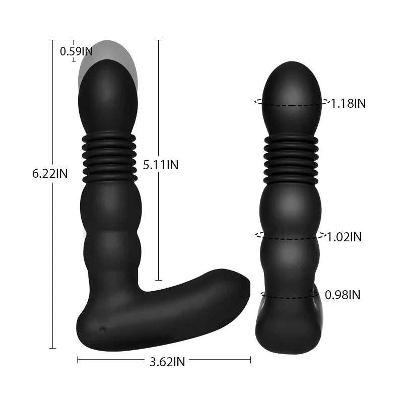 Prostate King 3 IN 1 6 Vibration 3 thrusting Heating Prostate Massage