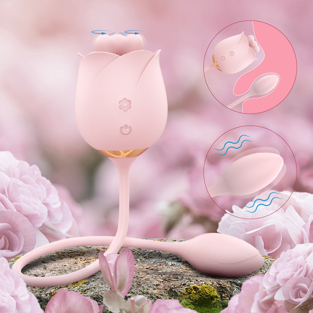 2 In 1 Rose Toy With Bullet Vibrator