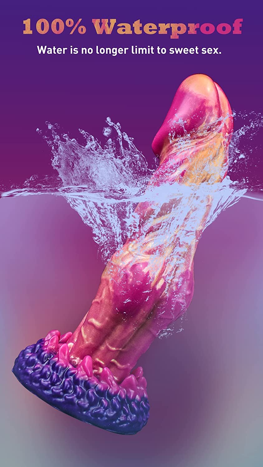 Fantasy Dildo Realistic Dildo- Titan-Golden