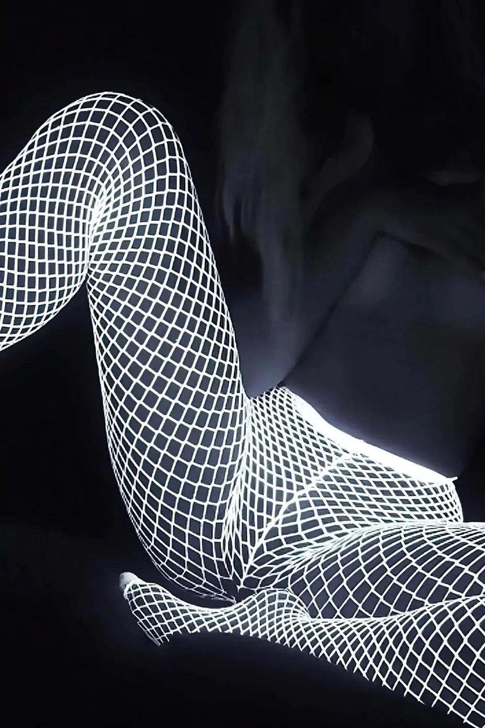 Glow in the Dark Fishnet Stockings
