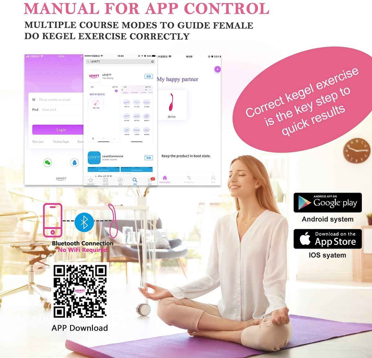 Wireless Remote Control Smart App Remote Vibrator For Women