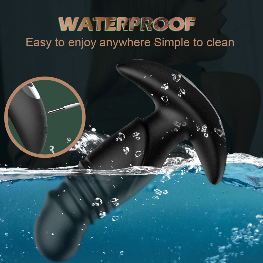 9 Vibration Modes Thrusting Anal Vibrator with Remote Control & APP