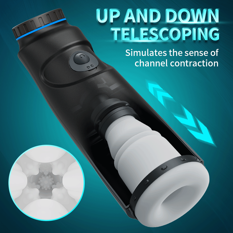 Yayo - Stepless Adjustable Speed Thrusting Twisting Black Male Masturbator