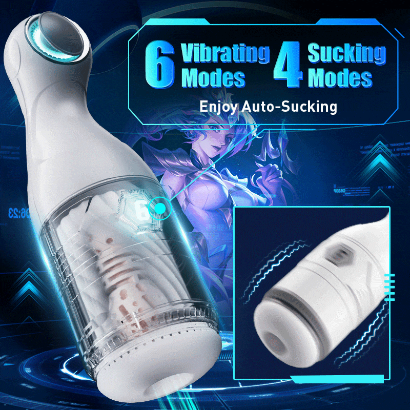 NO.6 - Sucking & Vibrating Technology Male Masturbator