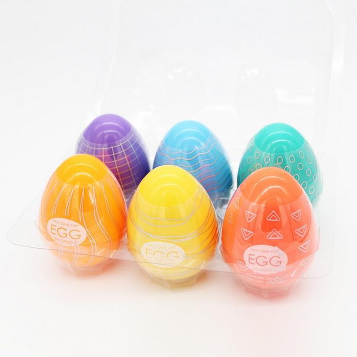 Rainbow Egg Pocket Masturbation