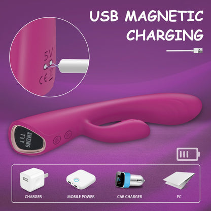 2-Motor Purple Telescopic Bead Vibrator