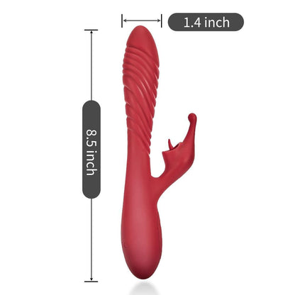 Acmejoy 2-Motor Mini-Mouth Branch Vibration Heating Vibrator
