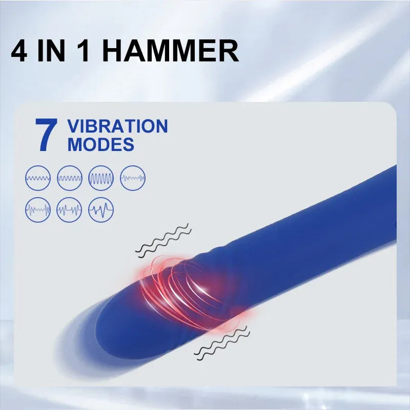Vibrbud Love hammer - Vibrating Sucking Telescopic Hammer Vibrator