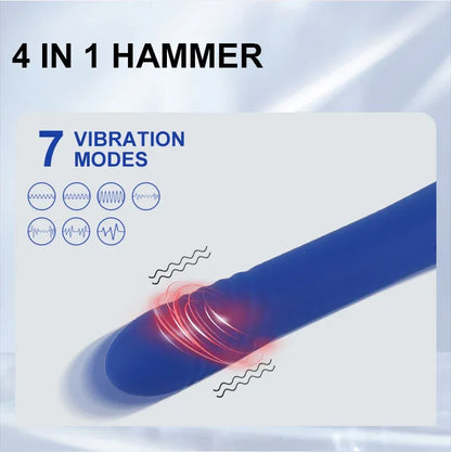 Vibrbud Love hammer - Vibrating Sucking Telescopic Hammer Vibrator