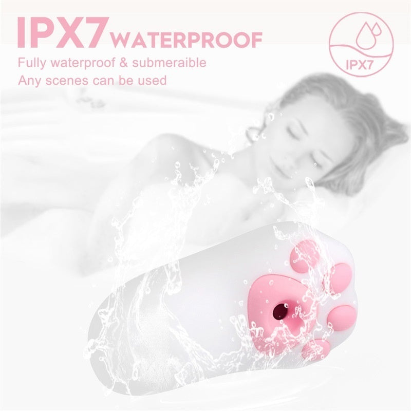 Katze Pfote Saugen Ei Überspringen Weibliche Klitoris Stimulation Vibrationsmassage