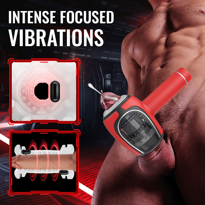 ACMEJOY Handheld Automatic 6 Frequency Thrusting Vibration Male Masturbator