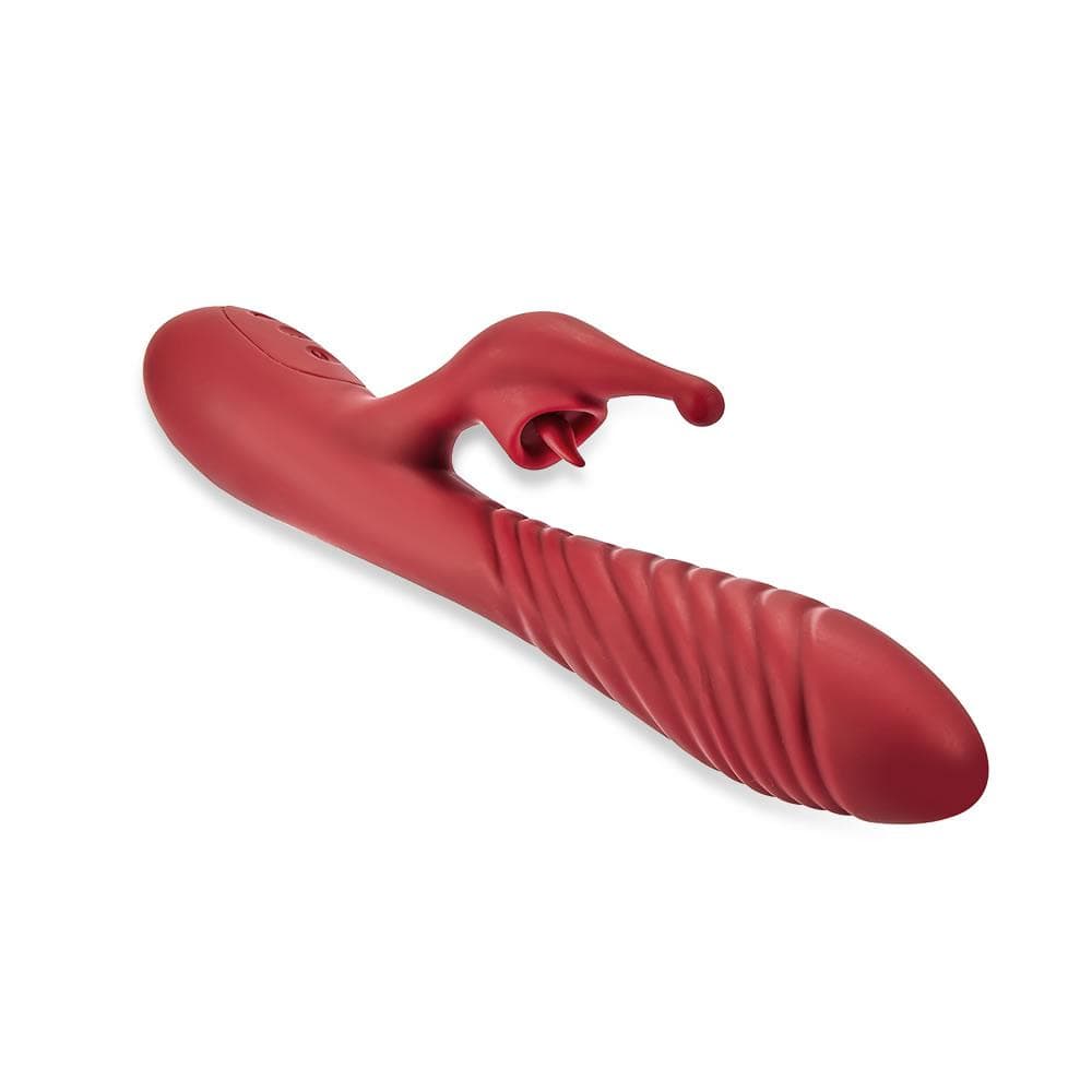Acmejoy 2-Motor Mini-Mouth Branch Vibration Heating Vibrator