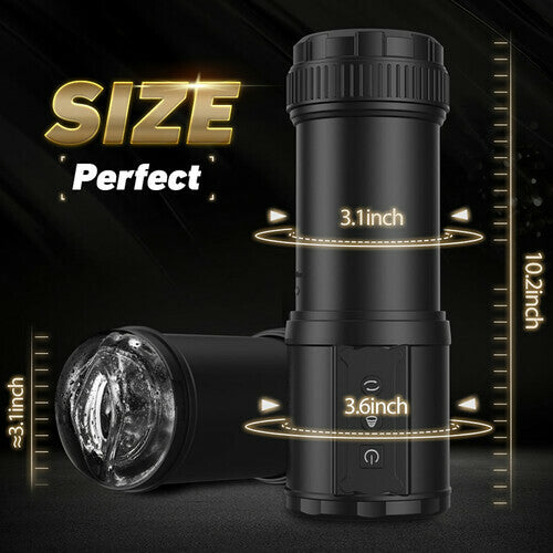 3 in 1 Automatic Masturbator Cup With 5 Thrusting&Rotating&Sucking Functions