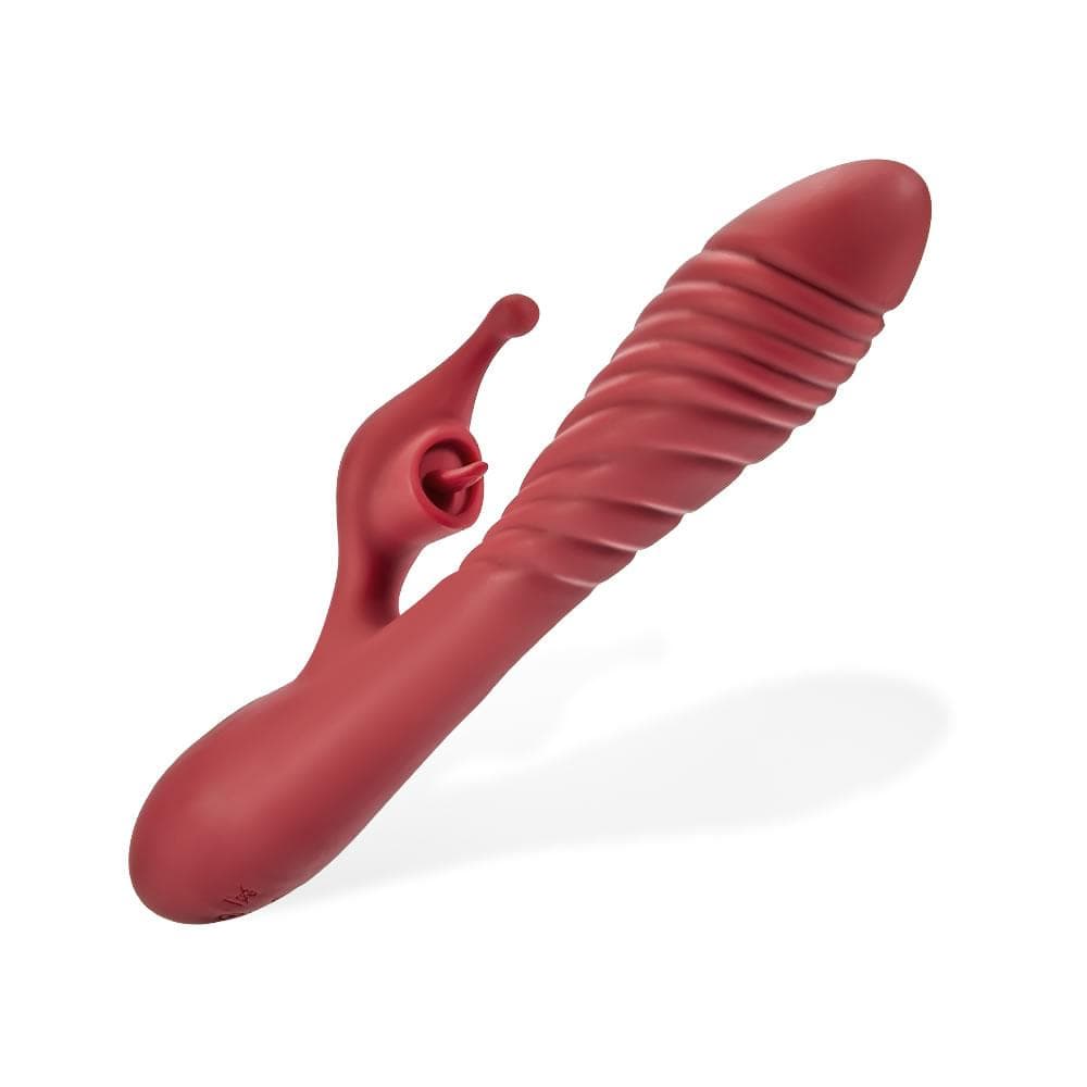Acmejoy 2-Motor Mini-Mouth Branch Vibration Heating Vibrator