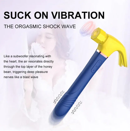Vibrbud Love hammer - Vibrating Sucking Telescopic Hammer Vibrator