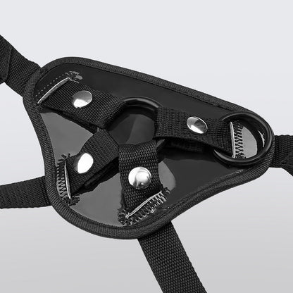 Acmejoy Adjustable Strap-On Harness with Two Different Sizes O-rings