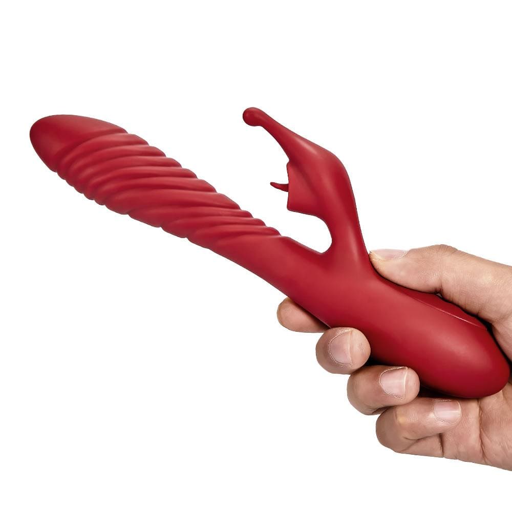 Acmejoy 2-Motor Mini-Mouth Branch Vibration Heating Vibrator