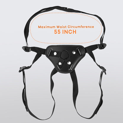 Acmejoy Adjustable Strap-On Harness with Two Different Sizes O-rings