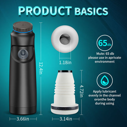 Yayo - Stepless Adjustable Speed Thrusting Twisting Black Male Masturbator