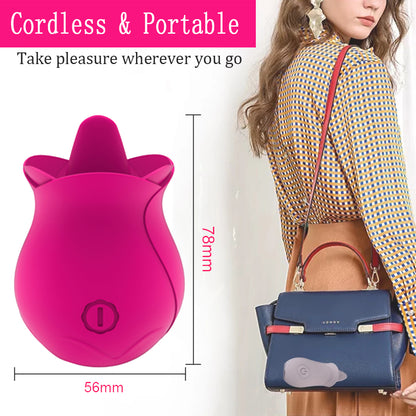 Rose Tongue Licking Clitoris Vibrator
