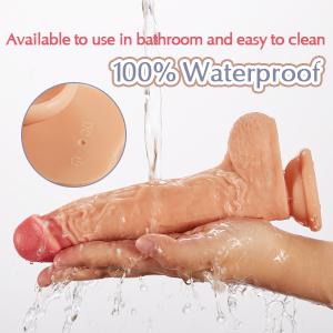 8.5-Inch 8 Mode Vibrating Thrusting Rotating Heating Remote Control Realistic Dildo