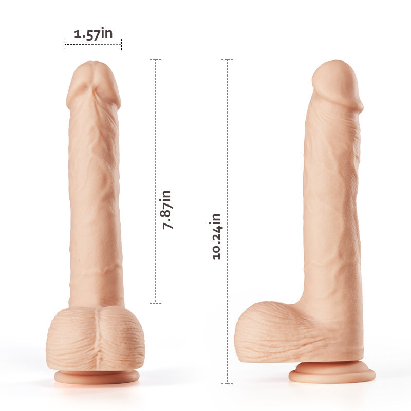 KING 10.24 Inch 5 Telescoping 7 Vibrating Swing Huge Dildo