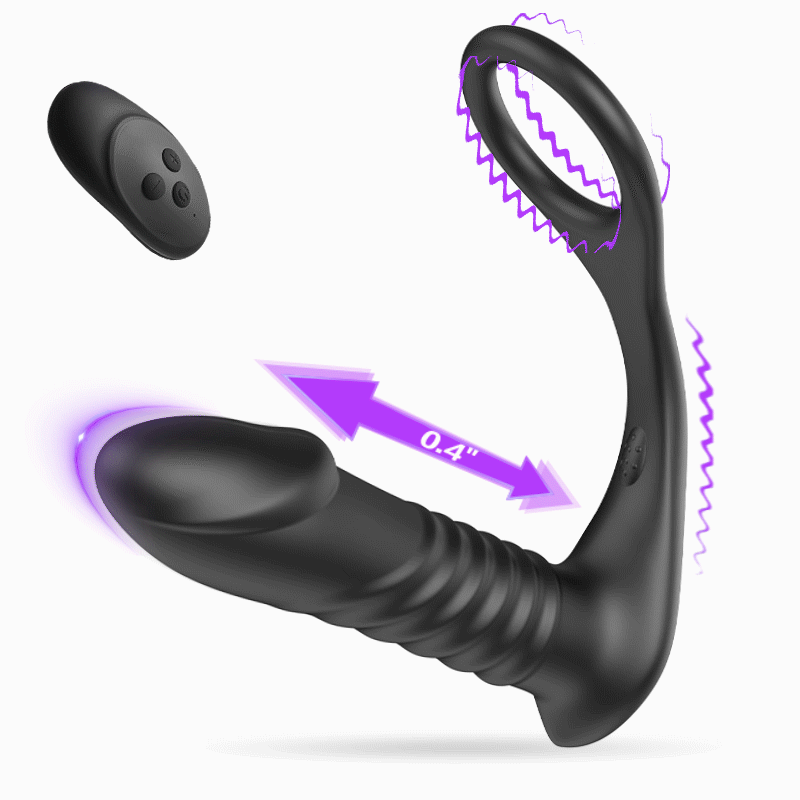 SALE Moore - 10 Thrilling Vibration 3 Thrusting Silicone Remote Contro