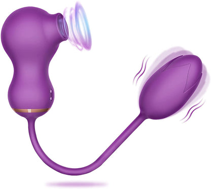 Dora G Spot Female And Clit Sucker 2 In 1 Vibrator Toy
