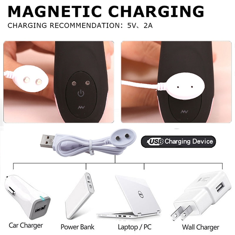 10-Frequency Vibration Prostate Massager Thrusting Anal Vibrator