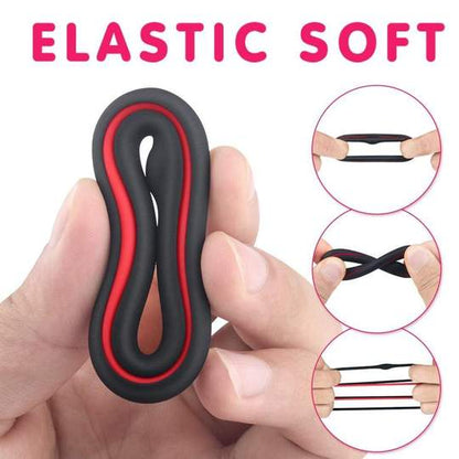 S-HANDE 1.5-Inch Premium Stretchy Longer Harder Stronger Erection Cock Ring Set