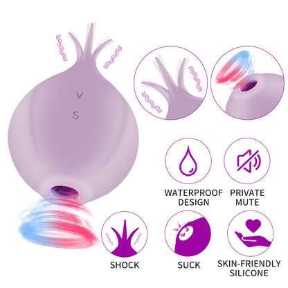 🌹New Derivative of Rose toy The Onion Sucking Egg Skipping Female Breast Stimulation Clitoris