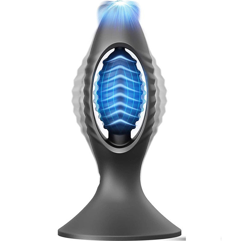 Men's Hollow Out Suction Cup, Backyard Vibration, Anal Plug, Prostate Silicone Stimulation, Vibrating Massager, Toy, Sex Toy