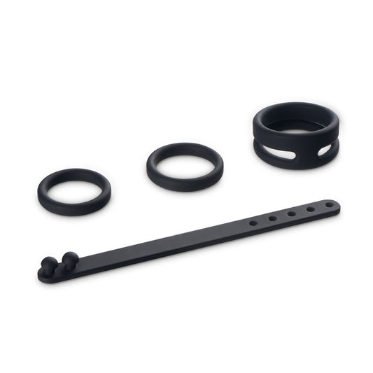 S-HANDE Magician Kit Adjustable 4 Full Range Silicone Cock Ring Set