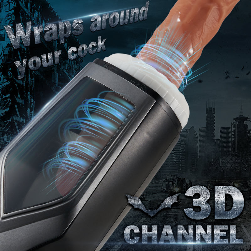 ACMEJOY -7 Thursting & Vibrating with Huge Visible Window Oral Male Masturbator