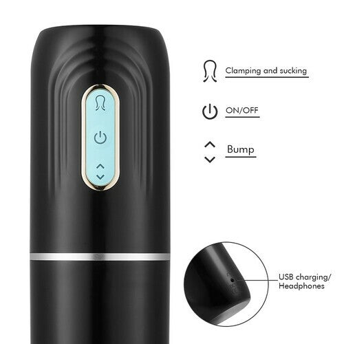 Magic Automatic Squeezing Thrusting Deep Throat Masturbation Cup