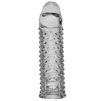 5.5" Transparent thicken lengthen vibrating penis sleeve