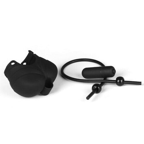 Soft Silicone 10-Speeds Vibration Scrotum Cap Cock Ring