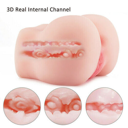 4.85lb Male Masturbator Sex Toy with 2 Holes