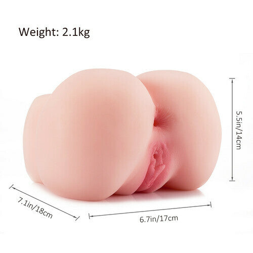 4.85lb Male Masturbator Sex Toy with 2 Holes