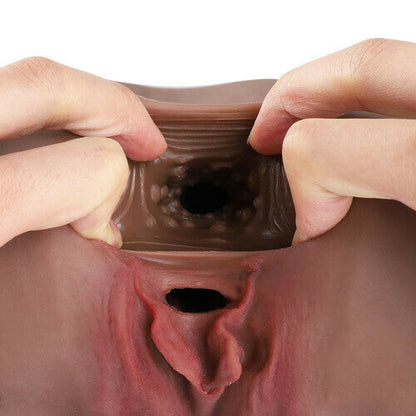 6Lb Mature Lady Dark Brown Realistic Masturbator