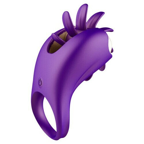 Silicone Soft Rolling Tongues  10-Speed Cock Ring