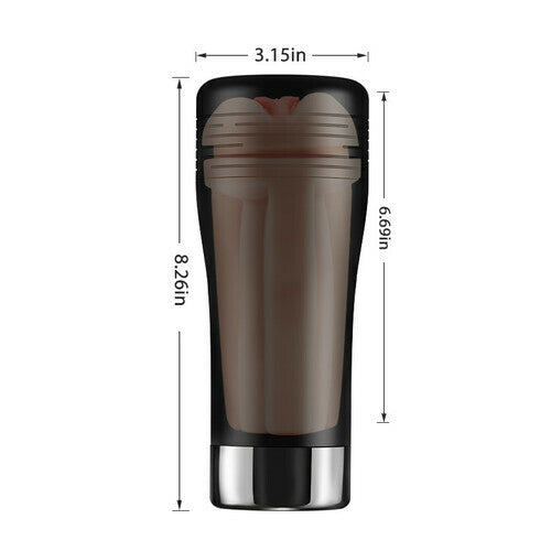 ACMEJOY 10 Vibrating Modes Masturbator Cup With 3D Realistic Textured Pocket Vagina Pussy