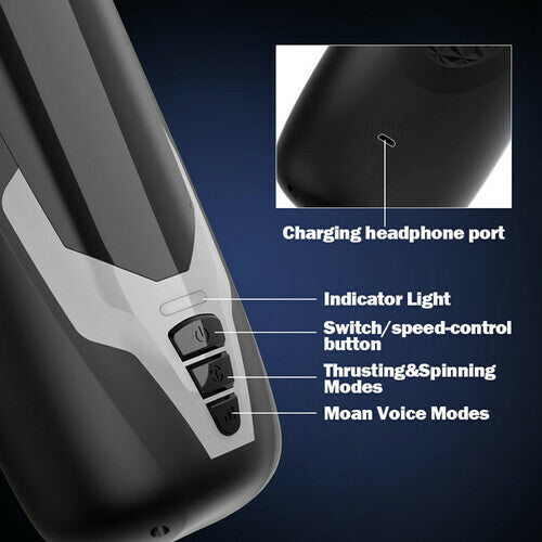 Warriors Series Thrusting Swirling Automatic Masturbator