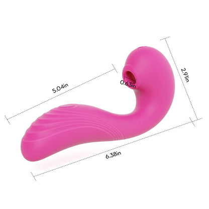 TRIPLE AROUSAL Clitoral Sucking Licking and G Spot Vibrator