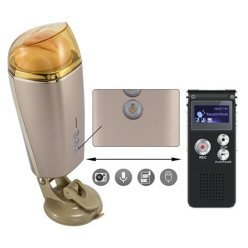 كوب استمناء هزاز من ريسور مع مهبل جيب واقعي الملمس يصدر أنينًا