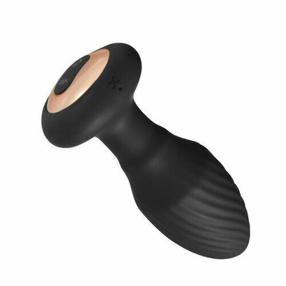 Acmejoy 8 Rotating & Vibrating Remote Control Anal Plug