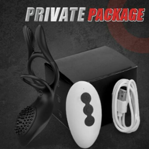 AcmeJoy 10 Vibrating Remote Control Rabbit Cock Ring