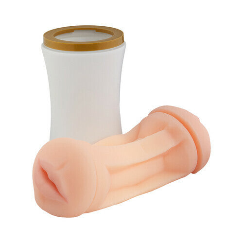 AcmeJoy Double Hole Manual Male Masturbation Cup
