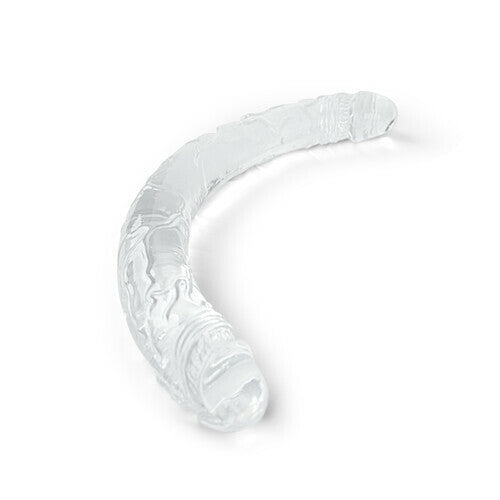 LELE Transparent Double-ended Manual Dildo 14.76 Inch