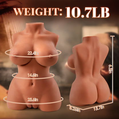 10.7 lb Hayley Busty Tanned Hottie Dual-Entry Lifelike Doll Masturbator